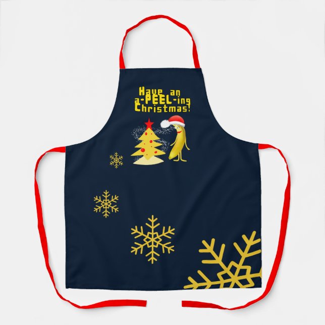 Tablier Banane de Noël (Recto)