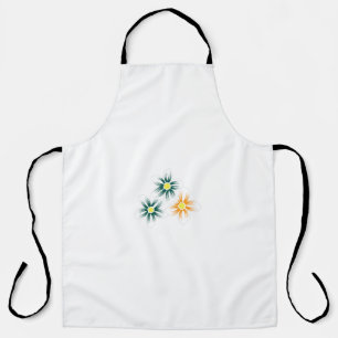 Tablier Banane jaune, bleu foncé vert, décoratif