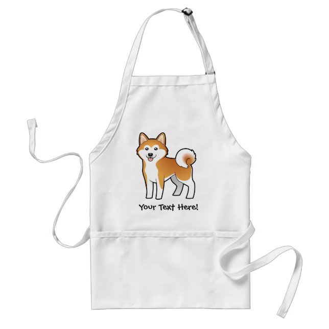 Tablier Bande dessinée Akita Inu/Shiba Inu (Devant)