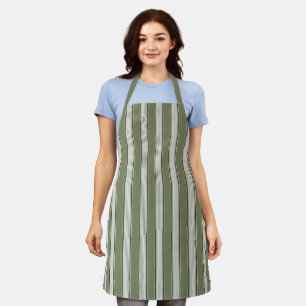 Tablier Bandes de verdure françaises vintage - Fermes neut
