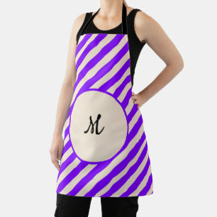Tablier Bandes violettes