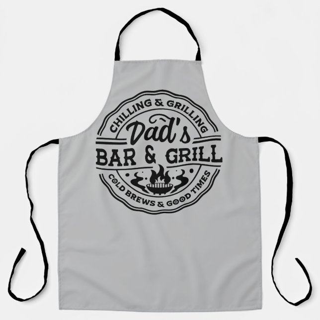 Tablier Bar et grillades pour papillote et grillades (Recto)