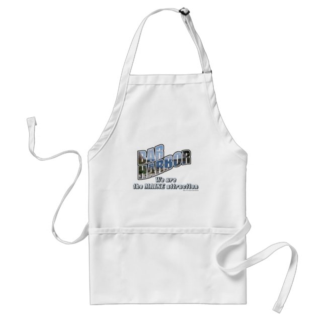 Tablier Bar Harbour Maine Tourist Design Art amusant (Devant)
