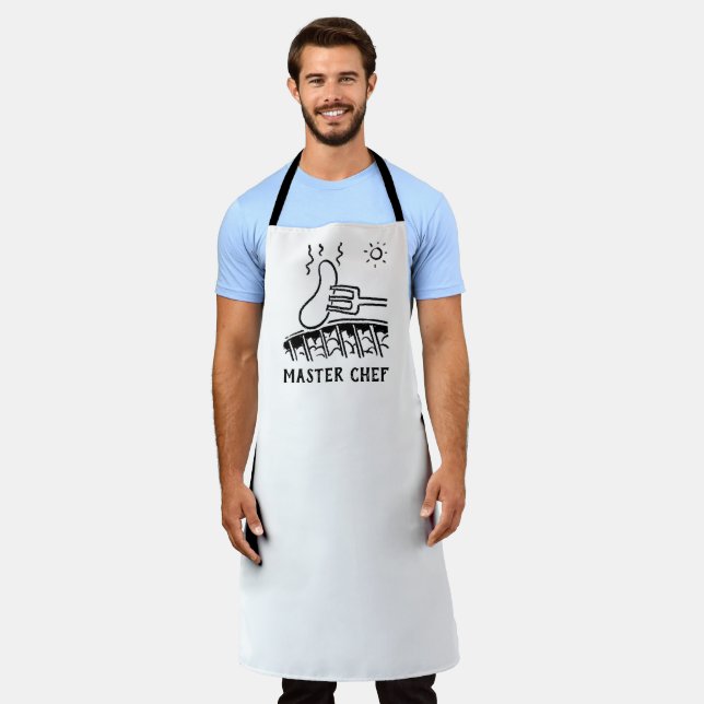 Tablier Barbecue Chef Apron avec Saucisson Cuite Image (Porté)