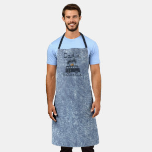 Tablier Barbecue de Retro Blue Surf Van Dad