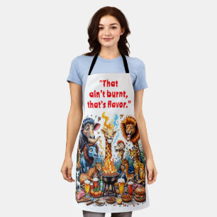 Tablier Barbecue Lion Girafe Éléphant Tigre Safari Animal