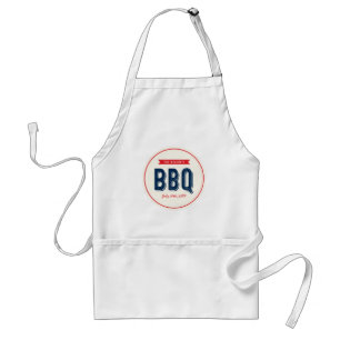 Tablier Barbecue rouge et bleu