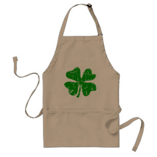 Tablier barbecue shamrock vert pour hommes et femm