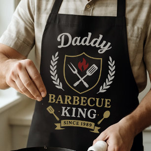 Tablier Barbecue Vintage Roi Daddy BBQ