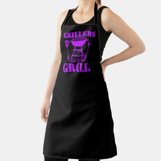Tablier Barbecueurs Vont Griller Saucisse Barbecue Violet