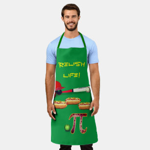 Tablier Barbeque Fun Baseball Hotdogs Appie Pie Apron