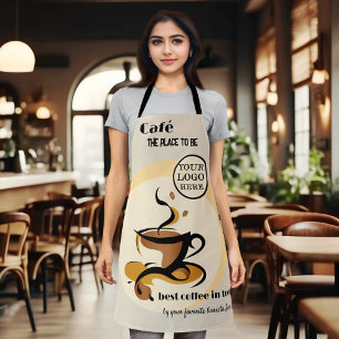 Tablier Barista au café rétro