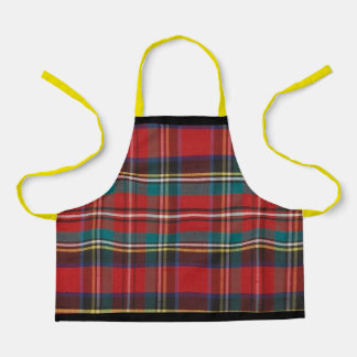 Tablier Barre rouge Tartan Plaid Enfants Apron