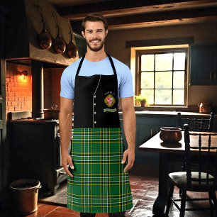 Tablier Barrett Irish Shield & Tartan Personnalisé Kilt