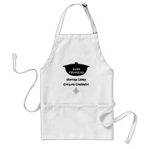 Tablier Barriga Llena, Corazón Contento Apron