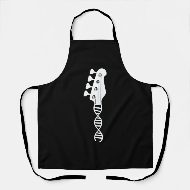 Tablier Basse Guitare Joueur Baider (Recto)