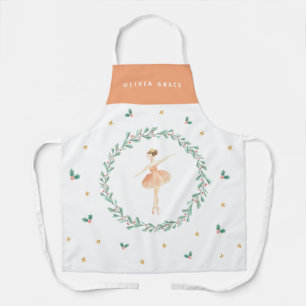 Tablier Basse-noisette ballerine botanique mignonne fille