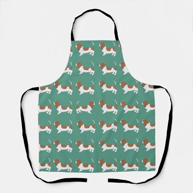 Tablier Basset Hound Allover Apron (Recto)