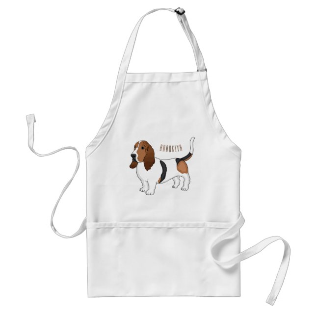 Tablier Basset hound dessin de chien (Devant)