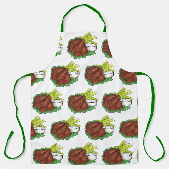 Tablier Bâtonnets de chicken BBQ Buffalo New York (Recto)