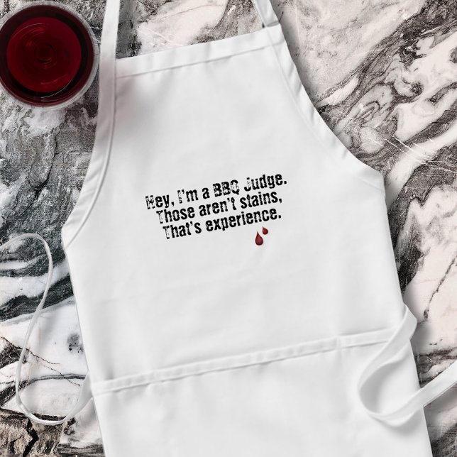 Tablier BBQ Stains VS Experience BBQ Juge BBQ Apron (Créateur téléchargé)