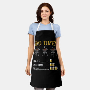 Tablier BBQ Timer Barbecue Rare Moyen Bien Bière