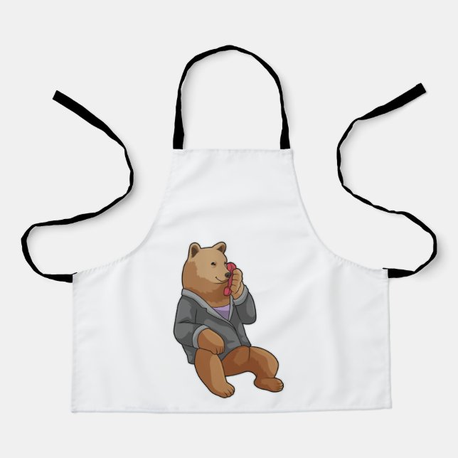 Tablier Bear as Secretary with Phone (Recto)