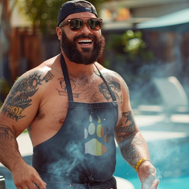 Tablier Bear Paw Stripe (Créateur téléchargé)