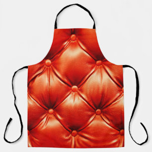 Tablier Beau canapé en cuir avec boutons