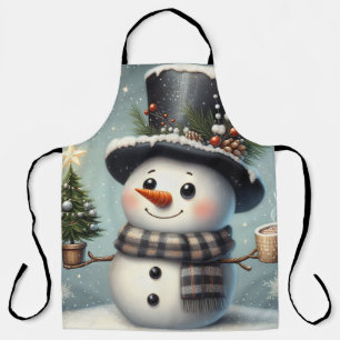 Tablier Beau tourbillon Noël/bonhomme de neige d'hiver