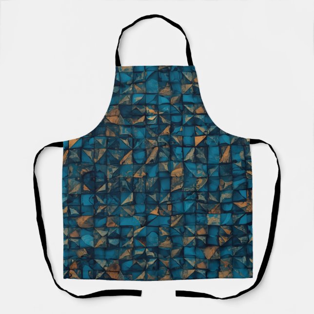 Tablier Beautiful Patchwork "Look" in Dark Teal (Recto)