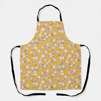 Tablier Beautiful Sicilian Lemon Kitchen Apron