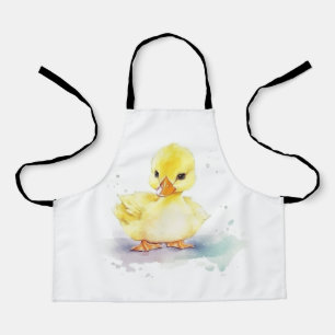 Tablier Bébé Canard 2 aquarelle tout-dessus Imprimer tabli