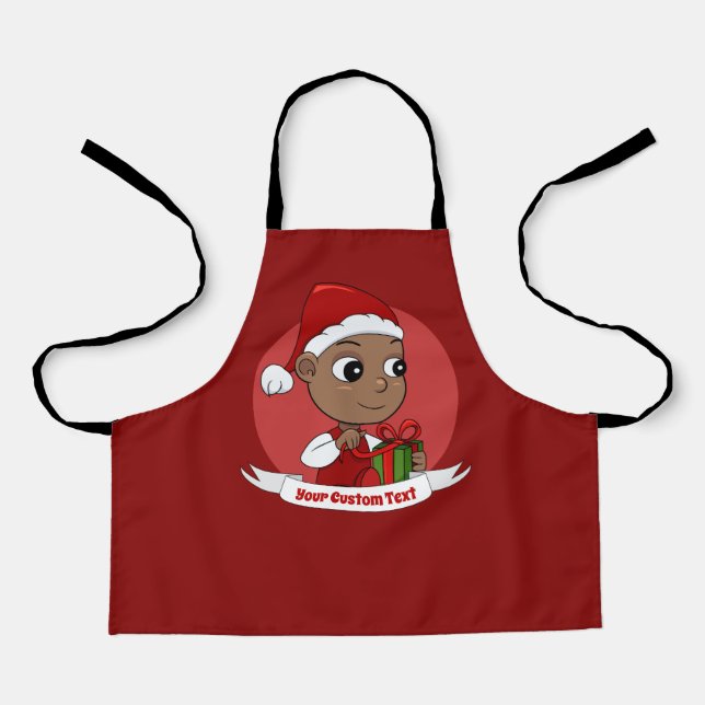 Tablier Bébé de Noël mignon avec Apron présent (Recto)