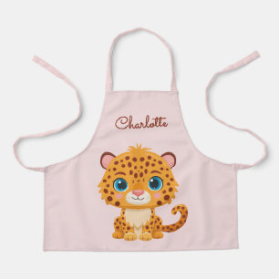 Tablier Bébé Léopard Mignon Animaux de Safari Enfants