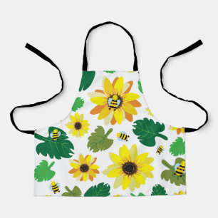 Tablier Bee de tournesol mignonne