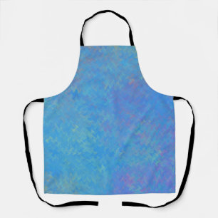 Tablier Belle apparence de papier marbré bleu