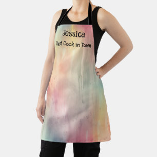 Tablier Belle aquarelle effet dans minimalisme Pastels
