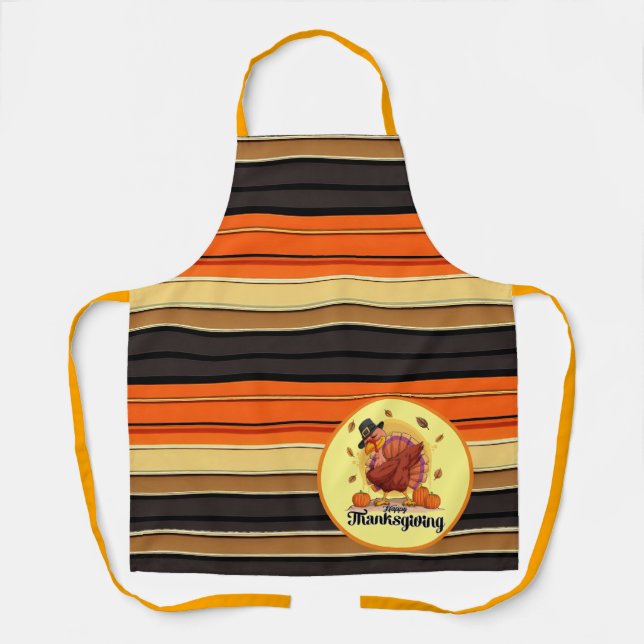 Tablier Belle Collection d'Automne Thanksgiving tendance (Recto)