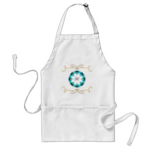 Tablier Belle Cravate de Bow victorienne avec Monogramme