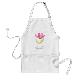 Tablier Belle fleur rose
