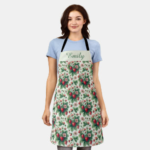 Tablier Belle fraises d'été personnalisées