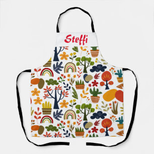 Tablier Belle impression multi avec nom personnalisable