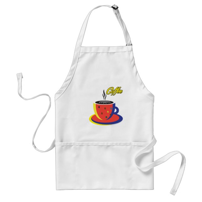 Tablier "Belle Mode Femme Coffee Cup" Pop Art Trend (Devant)