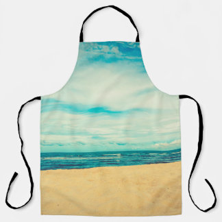 Tablier Belle plage tropicale et paysage de mer Voyage