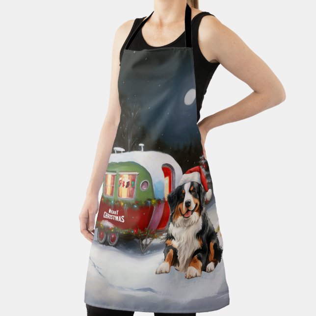 Tablier Bernese Mountain Caravan Christmas Adventure (Insitu)