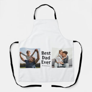 Tablier Best Dad Ever 2 photo Collage Fête des pères cadea