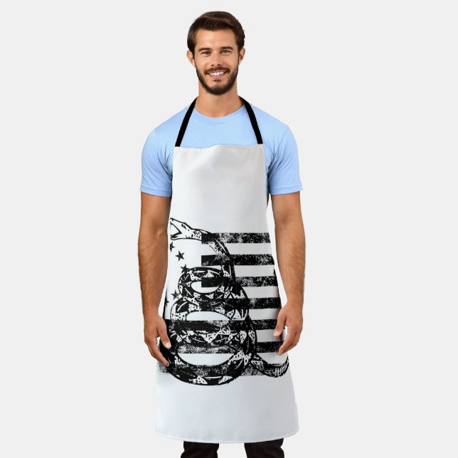 Tablier Betsy Ross American Flag and Snake (Porté)