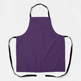Tablier Beurre d'acai violet foncé de couleur solide