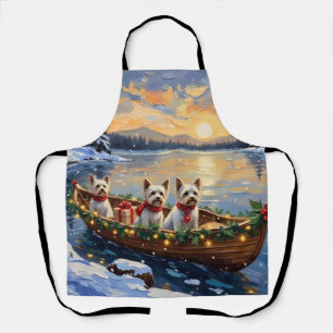 Tablier Bichon Frise Noël Bateau Fêtes